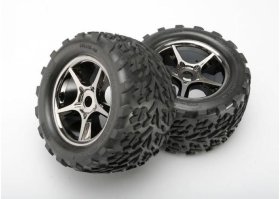 Покрышка колеса и диск колеса в сборе Tires &amp;amp; wheels, assembled, glued (Gemini black chrome wheels, Talon tires, foam inserts) (2) (us - TRA5374X