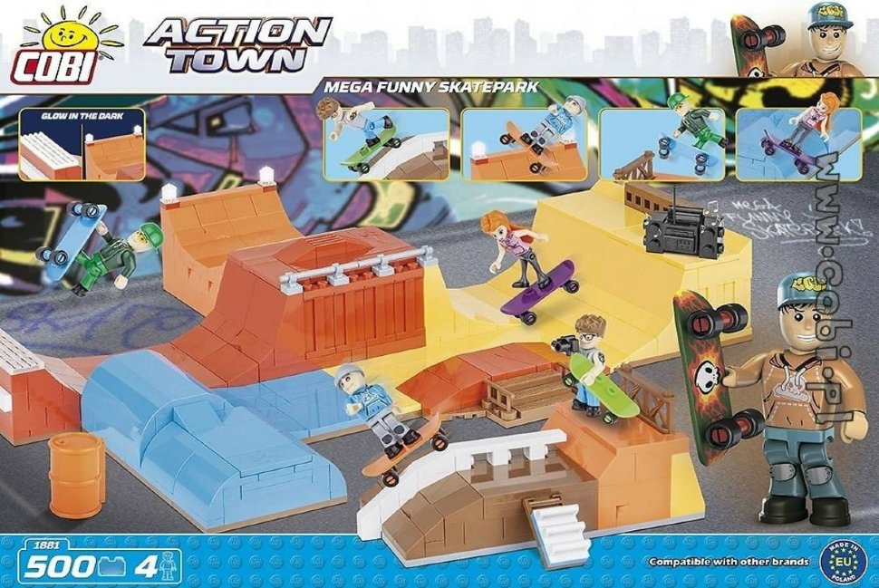 Конструктор COBI Mega Funny Skatepark - COBI-1881