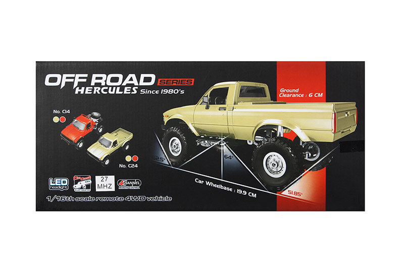 Радиоуправляемая модель трофи WPL масштаб 1:16 - C-14