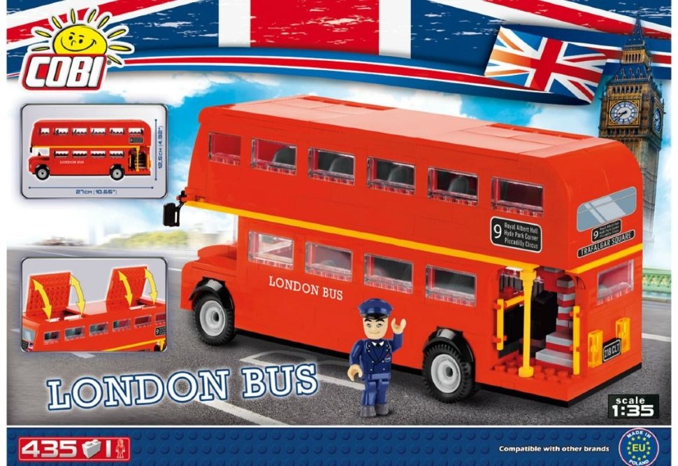 Конструктор COBI Лондонский двухэтажный экскурсионный автобус - COBI-1885