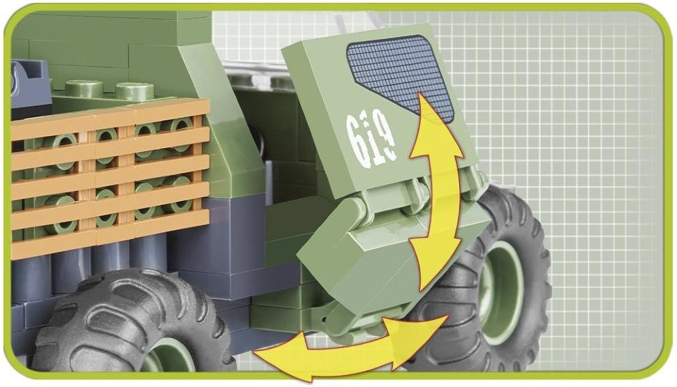 Конструктор COBI Армейский пикап Armored Pickup Truck 4WD - COBI-2160