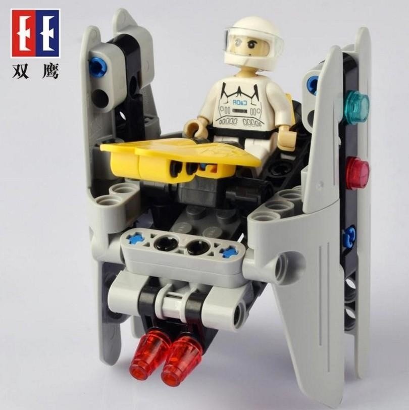 Конструктор Double E Cada Technics звездный отряд, соберите звездный корабль с C54001W+02W+04W (83 детали) - C54003W