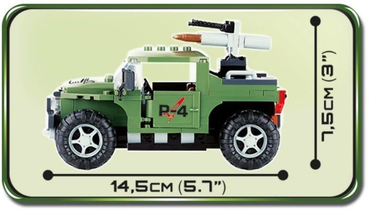 Конструктор COBI Военный джип P-4 Armoured Car - COBI-2336