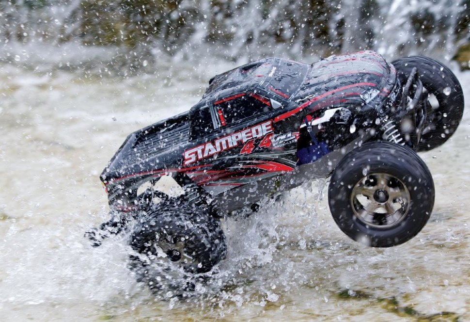 Радиоуправляемый монстр Stampede 4x4 VXL 4WD RTR масштаб 1:10 2.4G - TRA67086-4