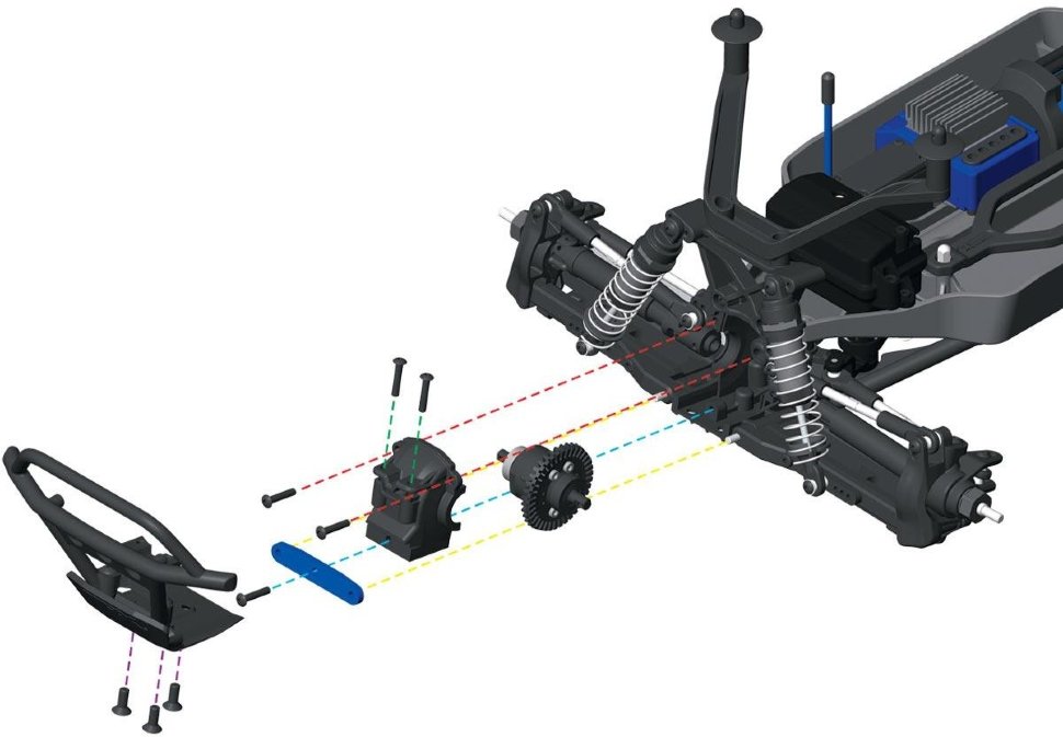 Радиоуправляемый монстр Stampede 4x4 VXL 4WD RTR масштаб 1:10 2.4G - TRA67086-4