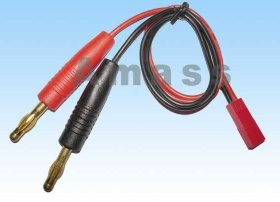 Кабель зарядки (female JST to 4mm banana plug | silicon wire) - AM-4001B