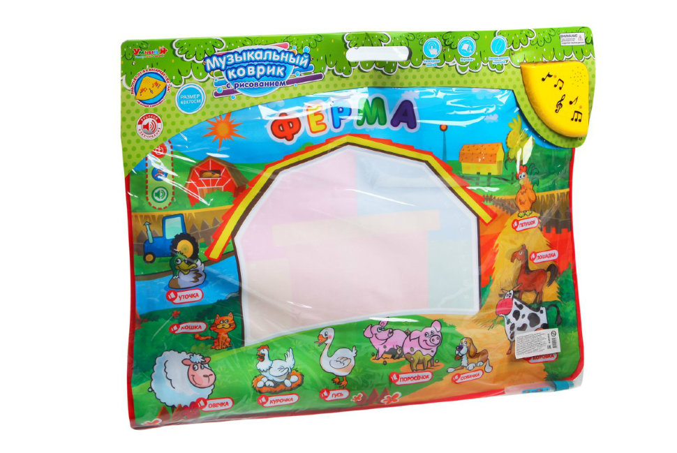 Обучающая игрушка Zhorya Музыкальный коврик Ферма - ZYE-E0148