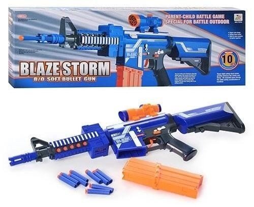 Автомат Zecong Toys *BlazeStorm* с мягкими пулями на батарейках - ZC7054