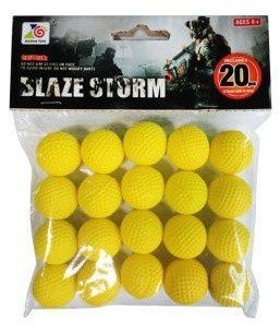 Набор Wineya Blaze Storm мягких пуль, 20 шариков для бластера - ZC05